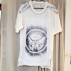 FREE PEOPLE MOVEMENT CROCHET TUNIC ,SZ S